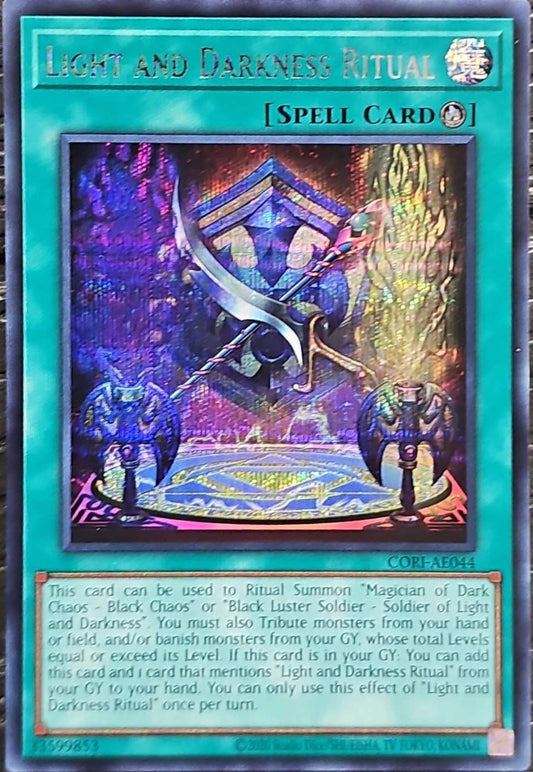 [遊戲王亞英] CORI-AE044 / 光與暗的儀式 / 光と闇の儀式 / Light and Darkness Ritual / SER