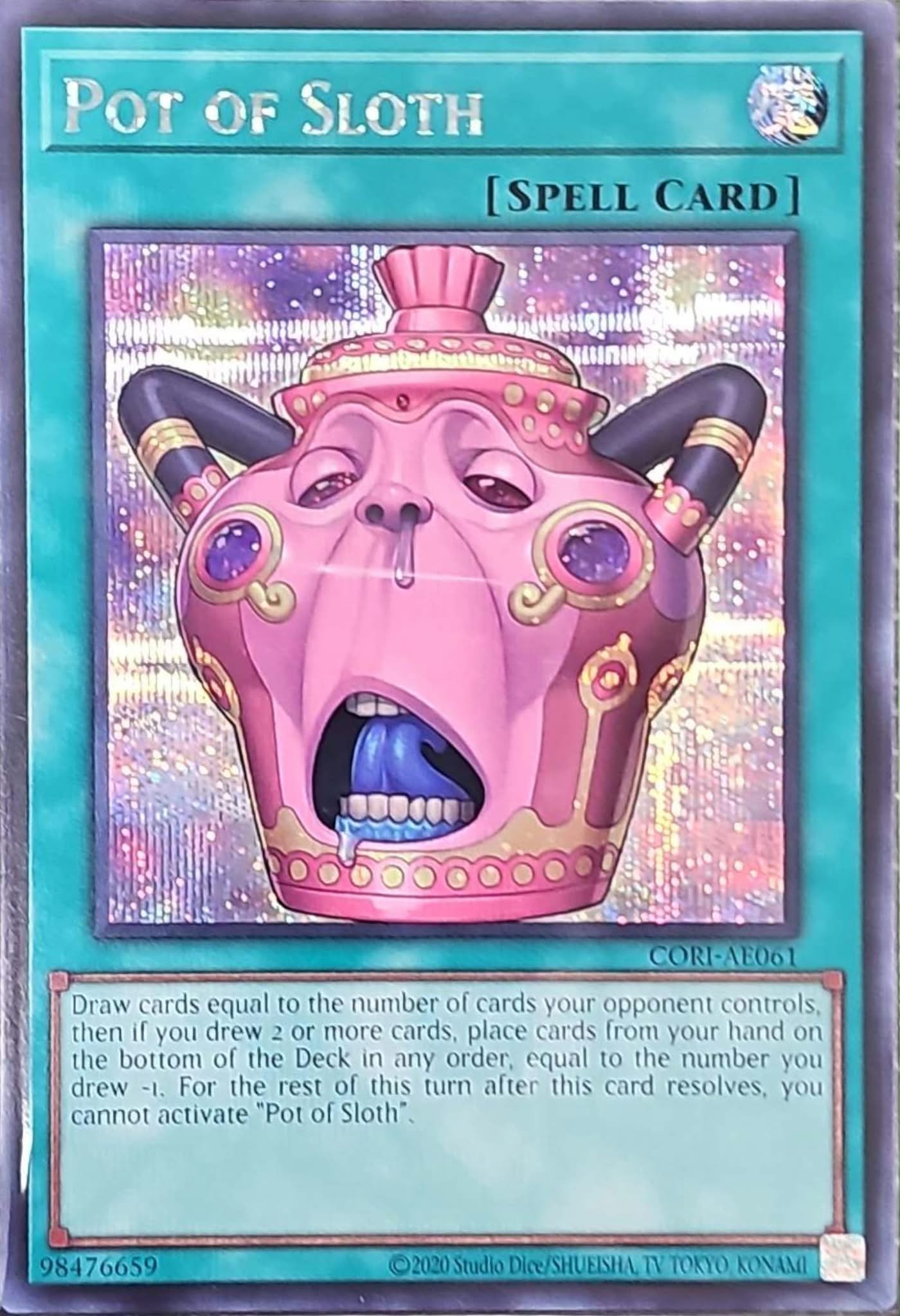 [遊戲王] CORI-AE061 / 怠慢之壺 / 怠慢な壺 / Pot of Sloth / SER