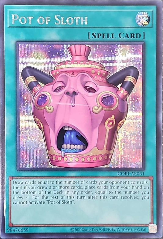 [遊戲王亞英] CORI-AE061 / 怠慢之壺 / 怠慢な壺 / Pot of Sloth / SER