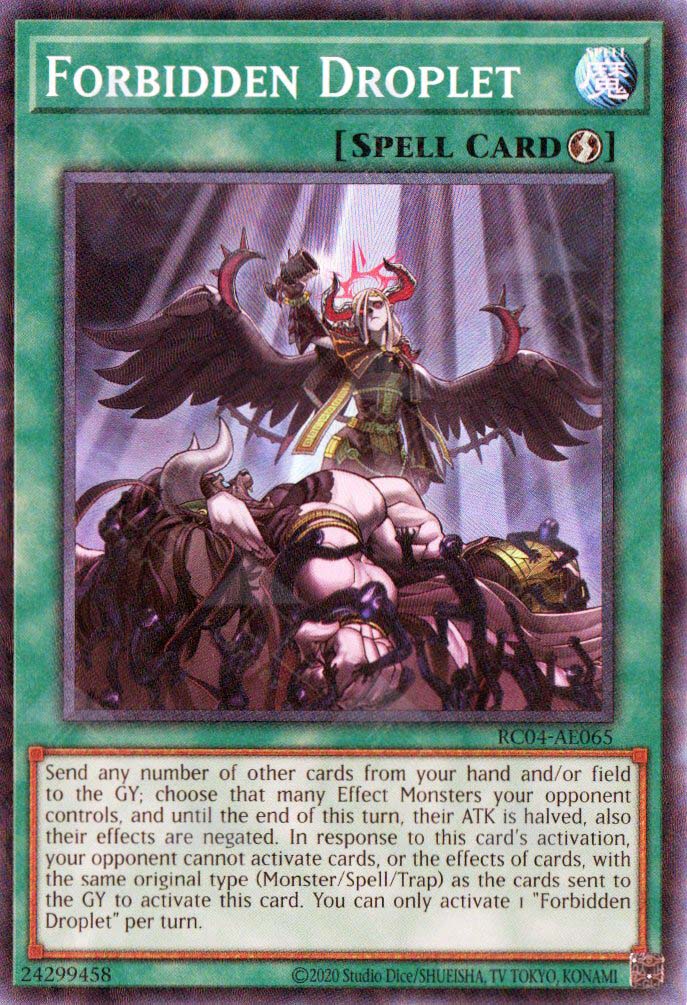 [遊戲王亞英版] 禁忌的一滴 / 禁じられた一滴 / FORBIDDEN DROPLET