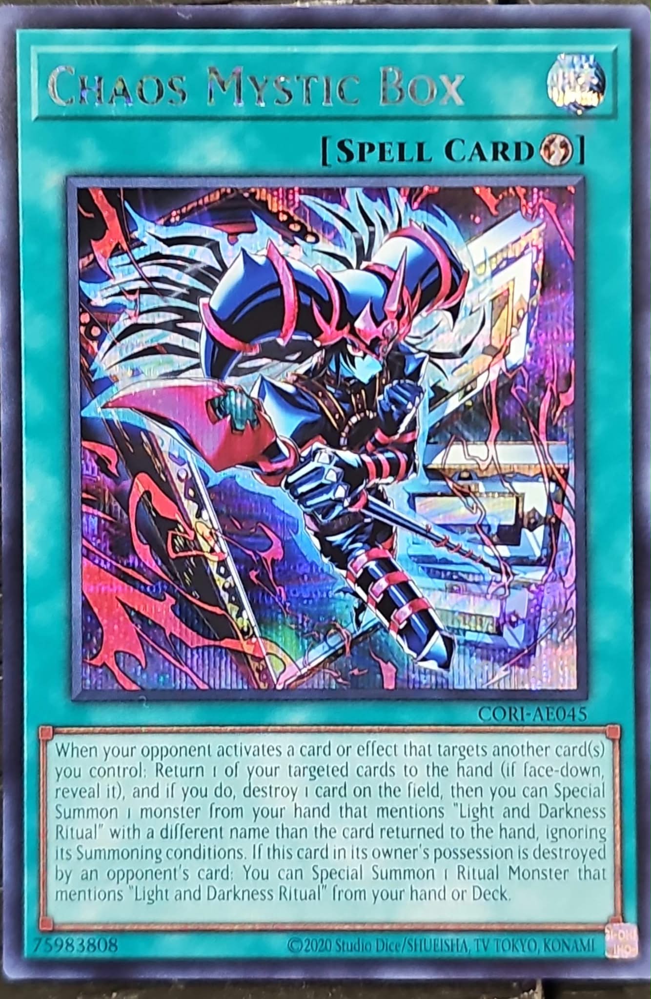 [遊戲王] CORI-AE045 / 混沌的魔術箱 / 混沌のマジック・ボックス / Chaos Mystic Box / SER