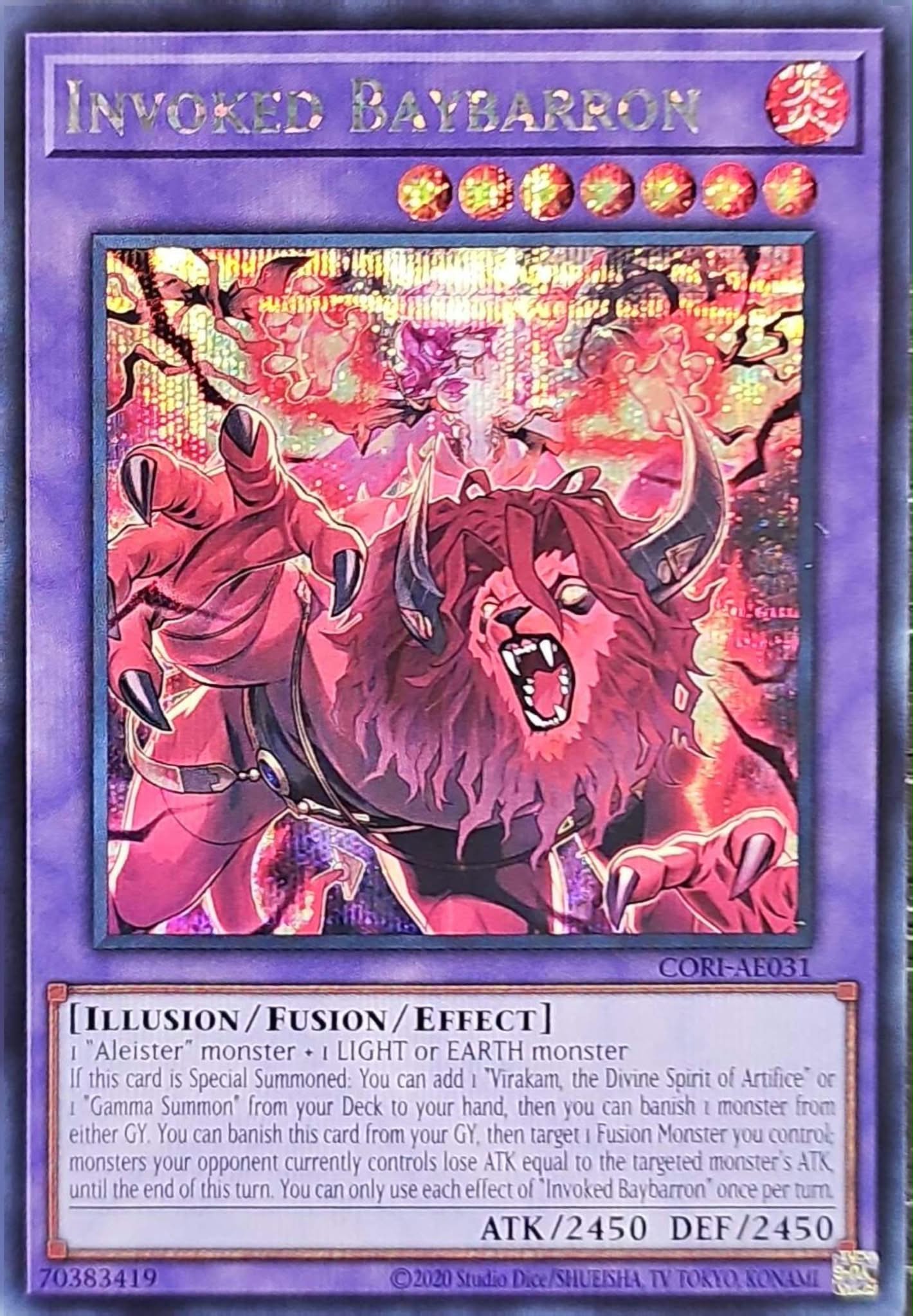 [遊戲王] CORI-AE031 / 召喚獸 貝巴隆 / 召喚獣ベイバロン / Invoked Baybarron / SER