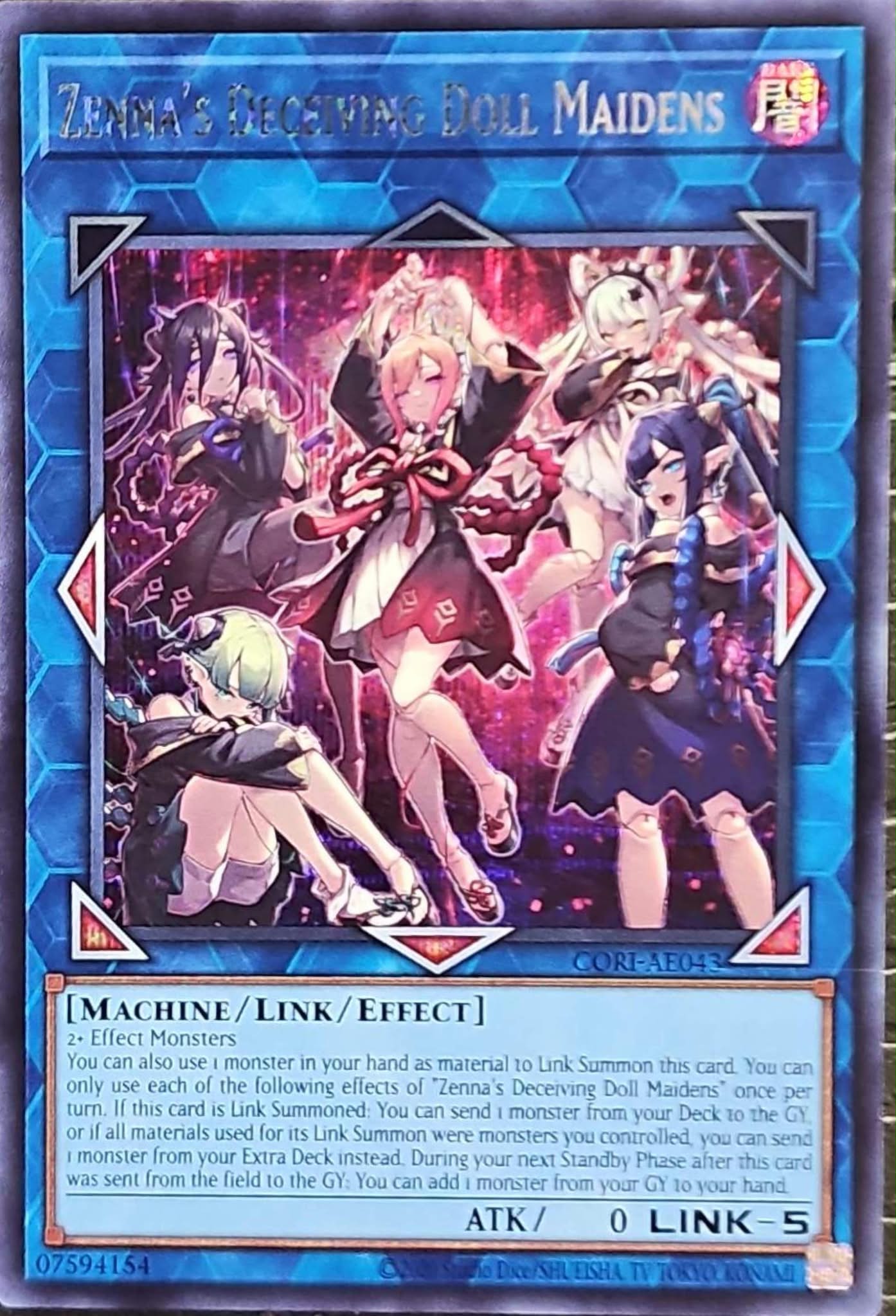 [遊戲王] CORI-AE043 / 禪那之追儺戲姬 / ぜんなのついなぎひめ / Zenna's Deceiving Doll Maidens / SER