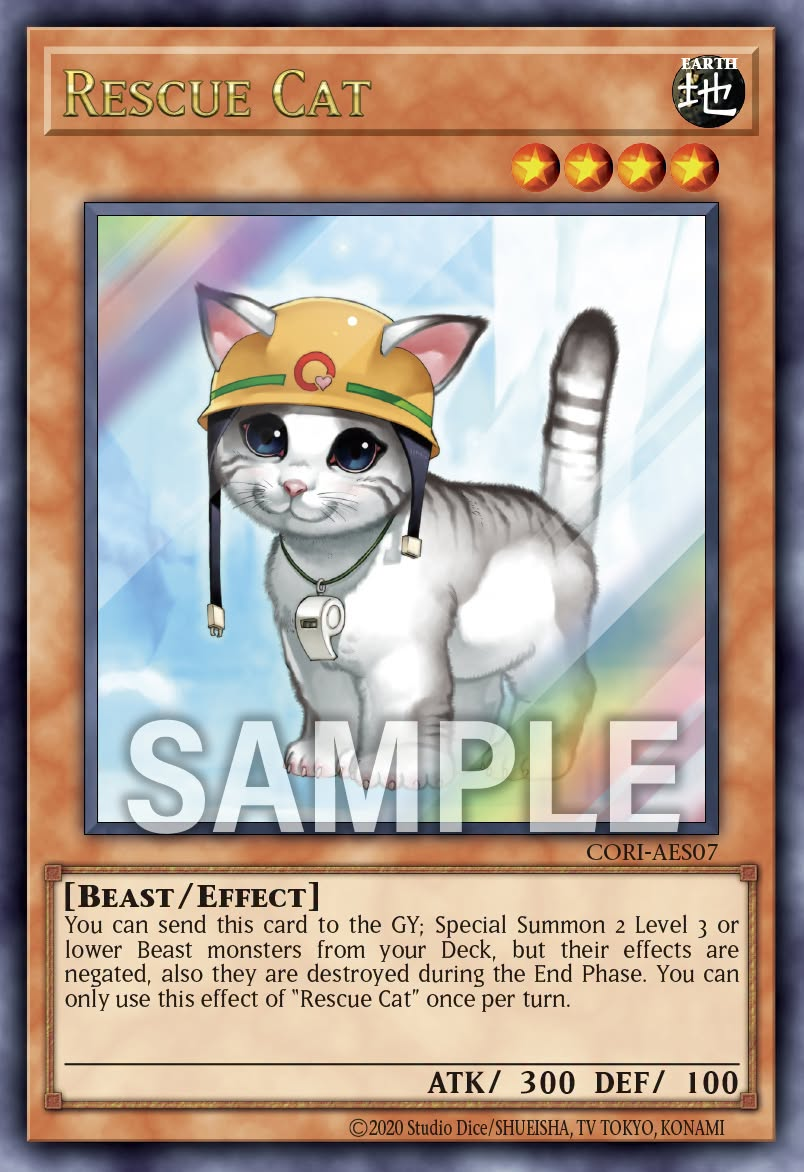 [遊戲王] CORI-AES07 / 救援貓 / レスキューキャット / Rescue Cat / UR