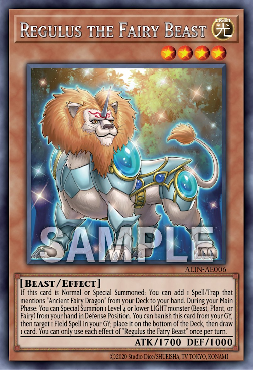 [遊戲王亞英版]妖精獸雷古勒斯/妖精獣レグルス /Regulus the Fairy Beast