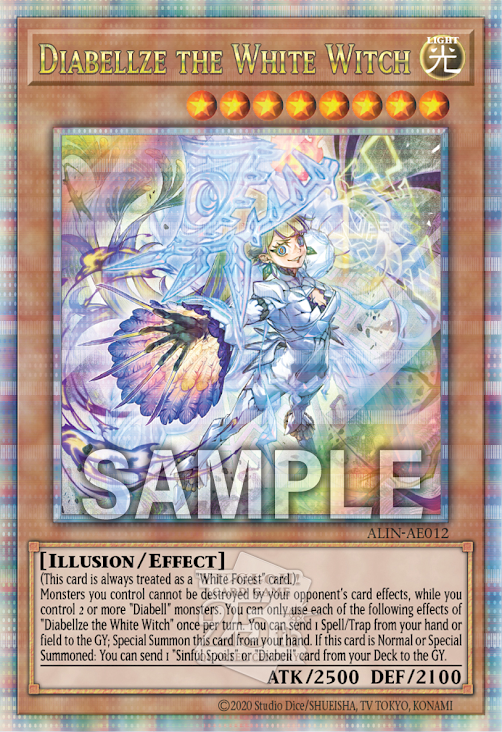 [遊戲王亞英版]白魔女迪亞貝魯澤/白魔女ディアベルゼ /Diabellze the White Witch