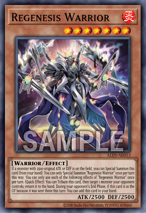 [遊戲王亞英版]再世戰神 創世紀/再世の戦神 ベレシート /Regenesis Warrior Beresheet