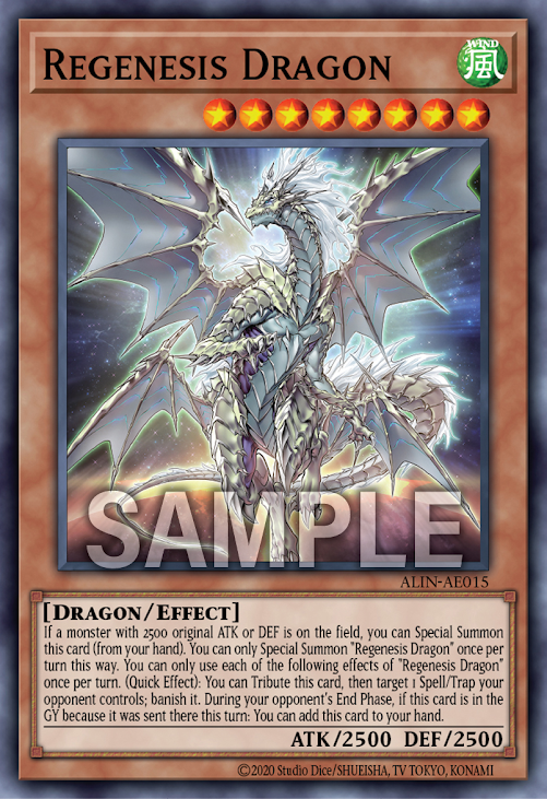 [遊戲王亞英版]再世龍神 利未記/ 再世の龍神 ワイクラー /Regenesis Dragon Vayikra
