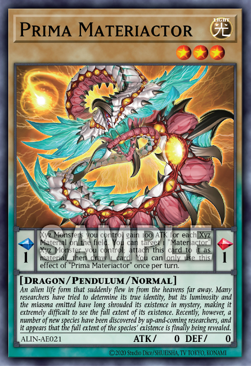 [遊戲王亞英版] 首質龍 原質獸/ プリマ・マテリアクトル/Prima Materiactor