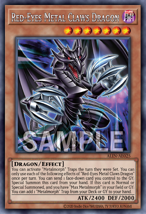 [遊戲王亞英版]真紅眼鋼爪龍 /真紅眼の鋼爪竜 /Red-Eyes Metal Claw Dragon