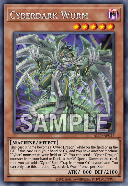 [遊戲王亞英版]電子黑暗亞龍 /サイバー・ダーク・ヴルム /Cyberdark Wurm