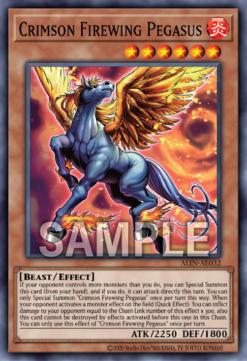 [遊戲王亞英版]紅天馬 火翼飛馬 /紅天馬ファイヤー・ウイング・ペガサス /Firewing Pegasus, the Crimson Heavenly Horse