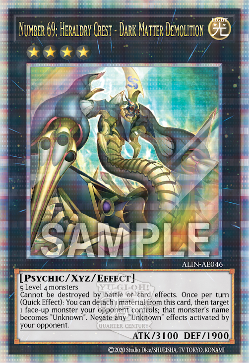 [遊戲王亞英版]No.69 紋章神盾徽 神之粉碎/No.69 紋章神コート・オブ・アームズ－ゴッド・シャーター /Number 69: Heraldry Crest - Shatter Stream