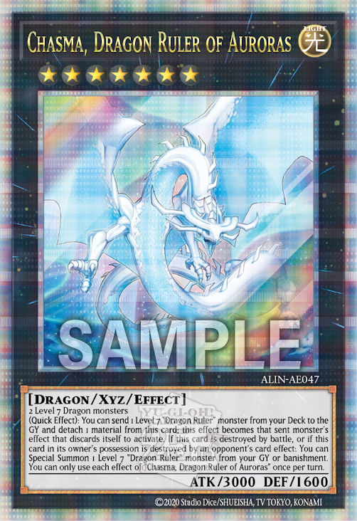 [遊戲王亞英版]極征龍 極光/極征竜－ジャスマティス /Chasmatis, Dragon Ruler of Auroras