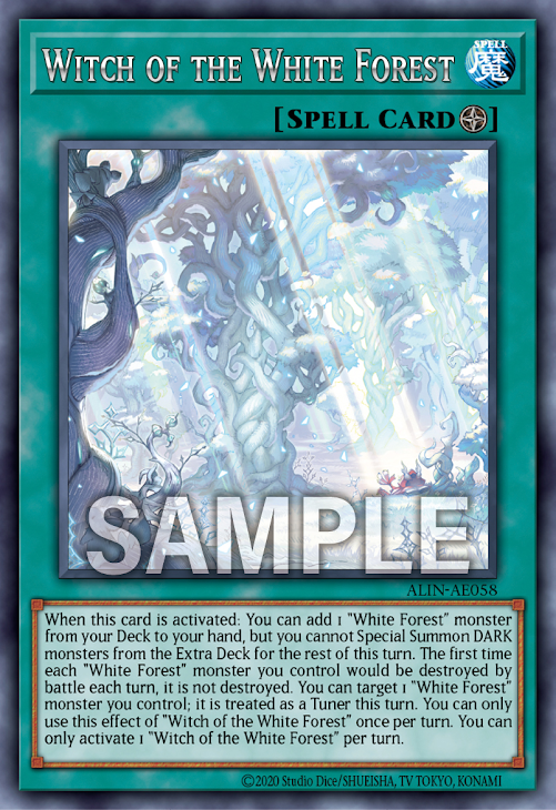 [遊戲王亞英版]白之森的魔女/  白き森の魔女 /Witches of the White Forest