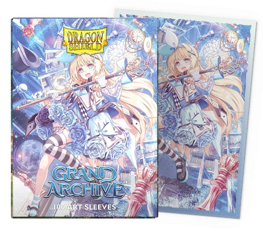 [Pre-order]Dragon Shield Standard Deck Protector Sleeves - Art Matte - Grand Archive - Alice, Golden Queen