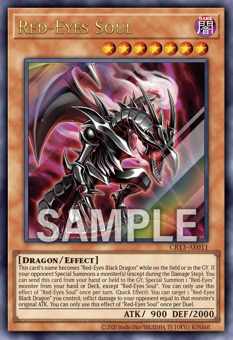 [遊戲王亞英] CR13-AE011 / 真紅之魂 / 真紅き魂 / Red-Eyes Soul / UR