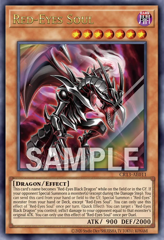[遊戲王亞英] CR13-AES05 / 真紅之魂 / 真紅き魂 / Red-Eyes Soul / PSER