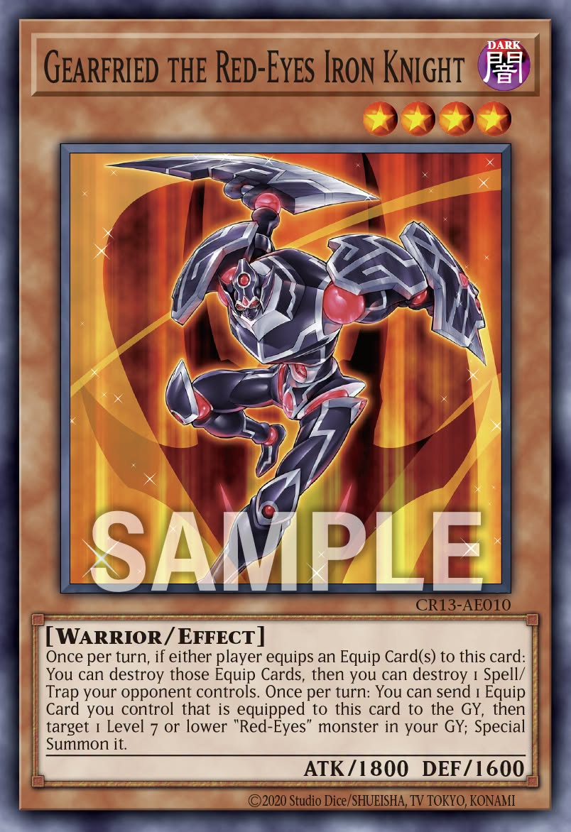 [遊戲王亞英] CR13-AE010 / 真紅眼鐵騎士 基亞弗列德 / 真紅眼の鉄騎士－ギア・フリード / Gearfried the Red-Eyes Iron Knight / N