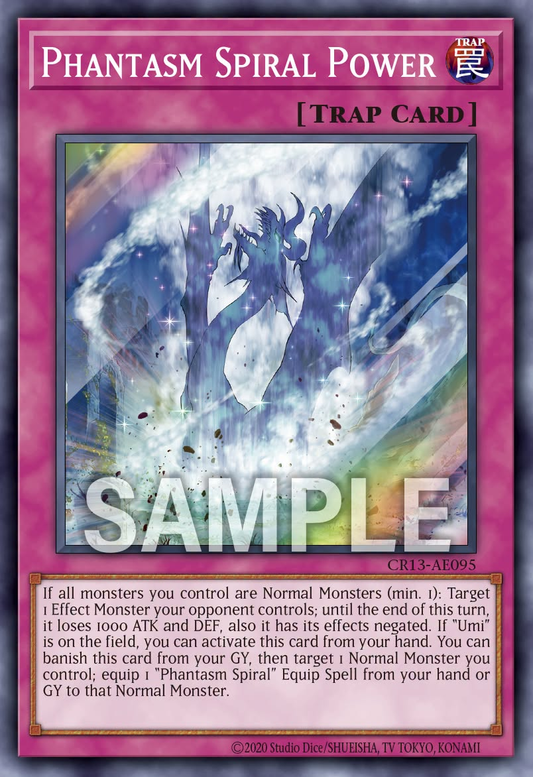 [遊戲王亞英] CR13-AE095 / 幻煌龍的浸渦 / 幻煌龍の浸渦 / Phantasm Spiral Power / SR