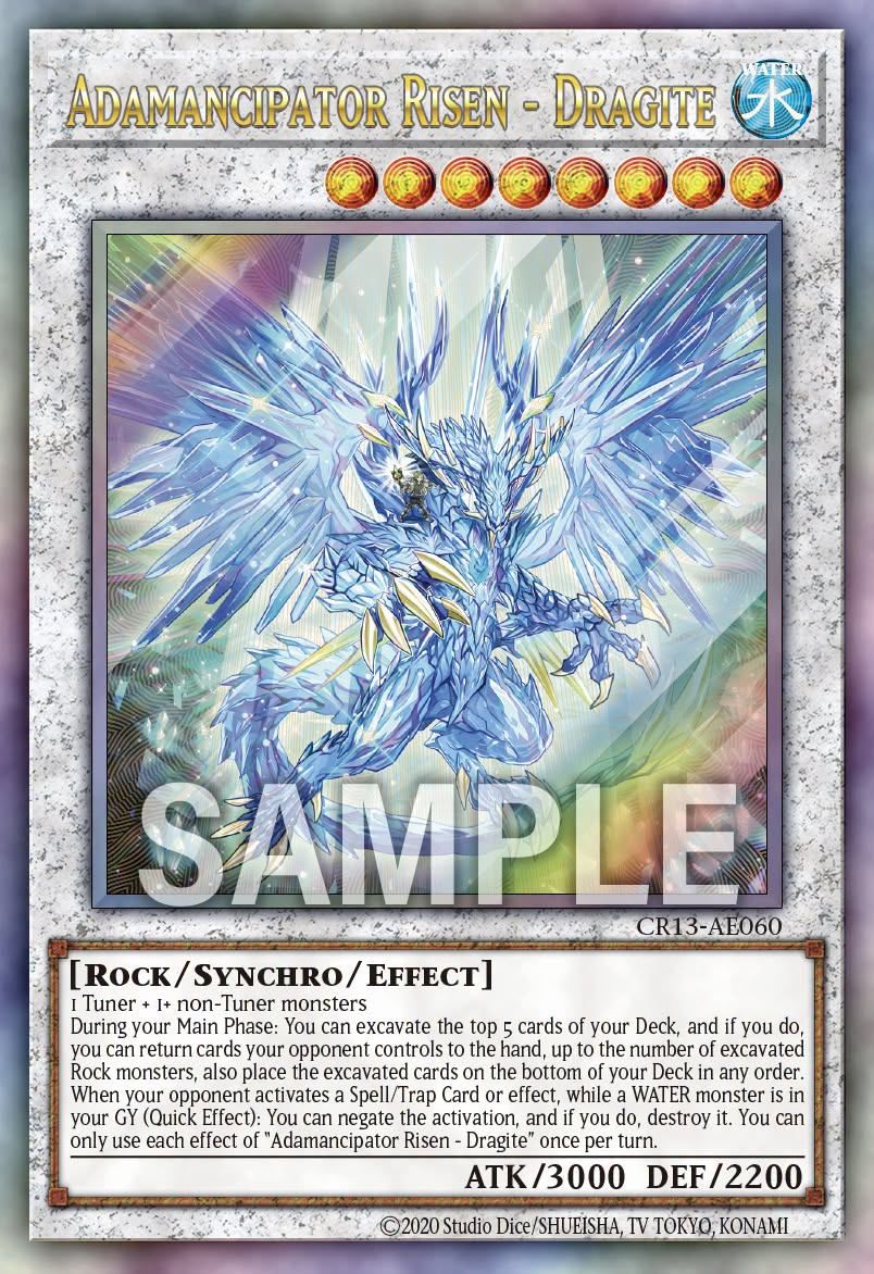 [遊戲王亞英] CR13-AE060 / 魔救的奇跡 龍石 / 魔救の奇跡－ドラガイト / Adamancipator Risen - Dragite / UTR
