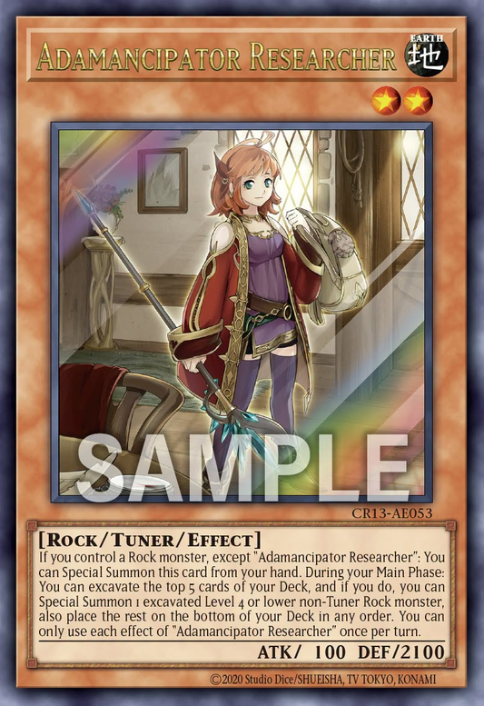 [遊戲王亞英] CR13-AE053 / 魔救的探索者 / 魔救の探索者 / Adamancipator Researcher / SER