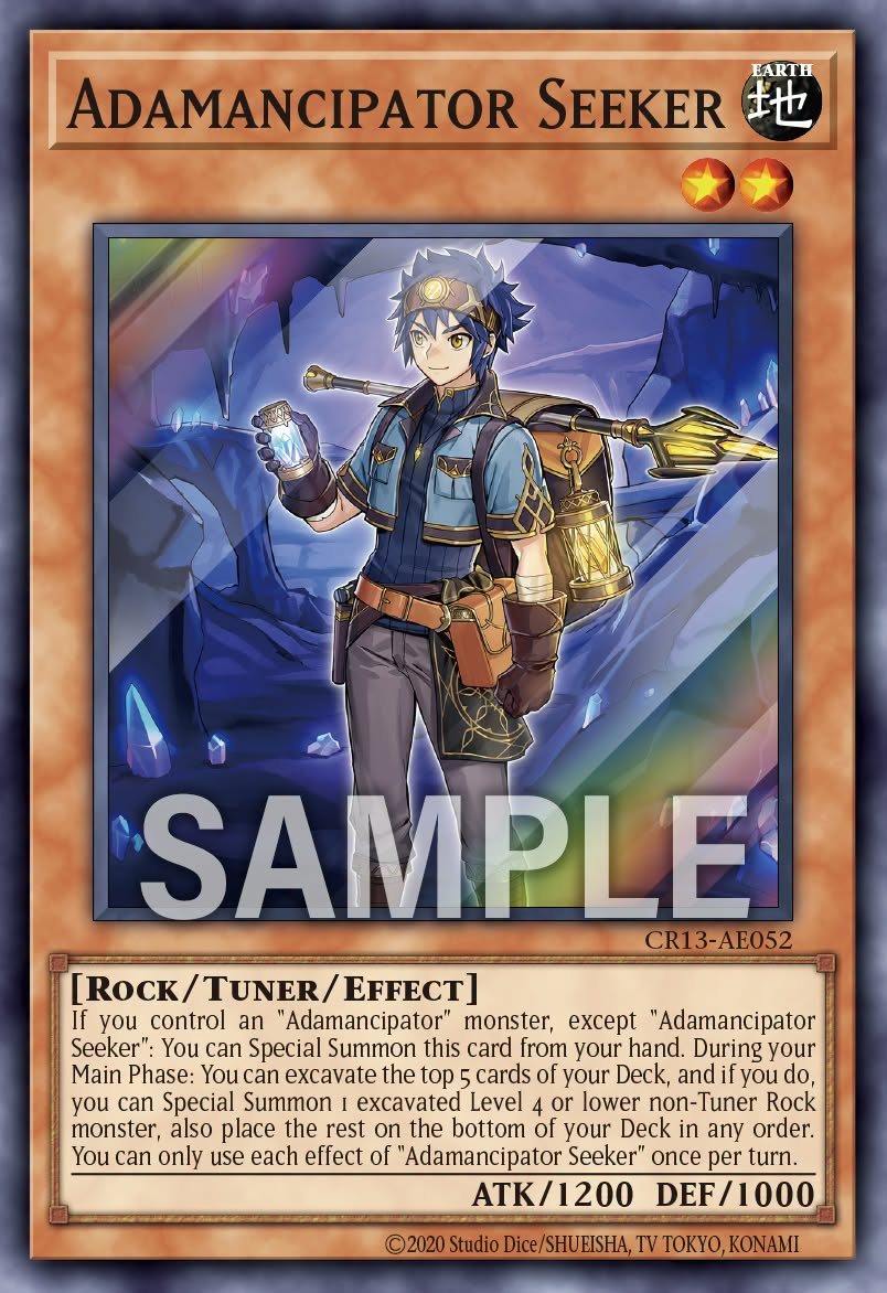 [遊戲王亞英] CR13-AE052 / 魔救的追求者 / 魔救の追求者 / Adamancipator Seeker / SR