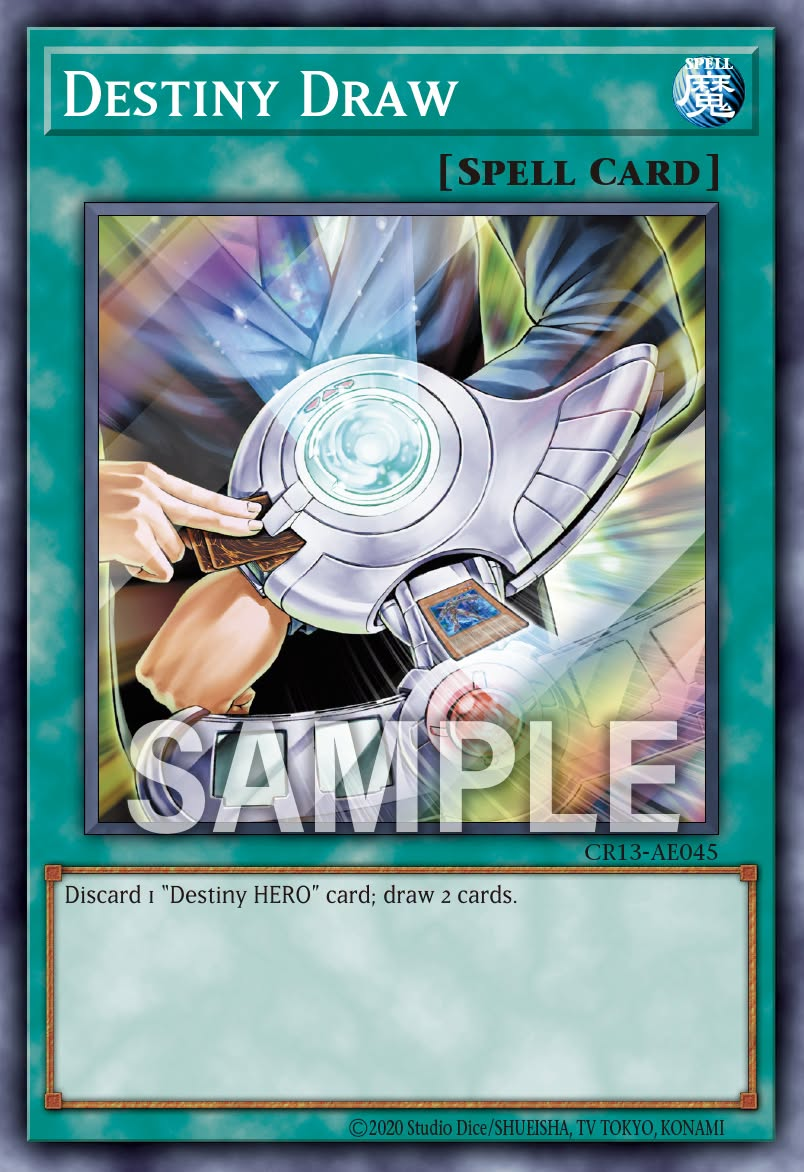 [遊戲王亞英] CR13-AE045 / 命運抽牌 / デステニー・ドロー / Destiny Draw / SR