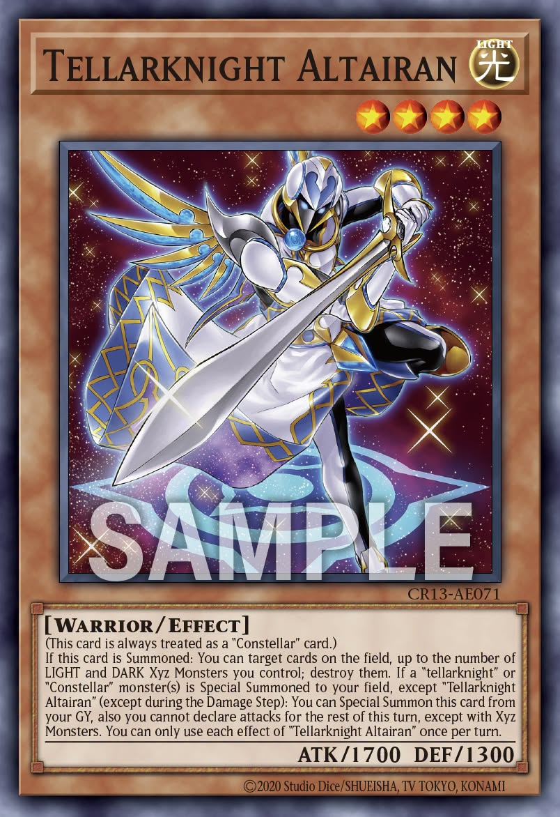[遊戲王亞英] CR13-AE071 / 星騎士 牛郎星 / 星騎士 アルテア / Tellarknight Altairan / N