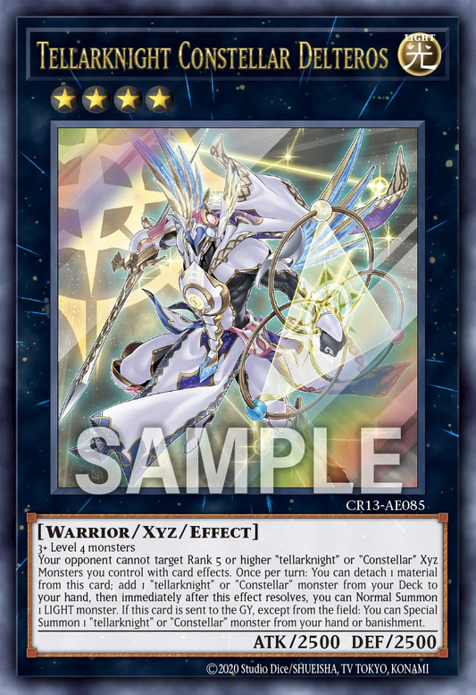 [遊戲王亞英] CR13-AES31 / 星騎士 星聖夏季大三角 / 星騎士 セイクリッド・デルタテロス / Tellarknight Constellar Delteros / PSER