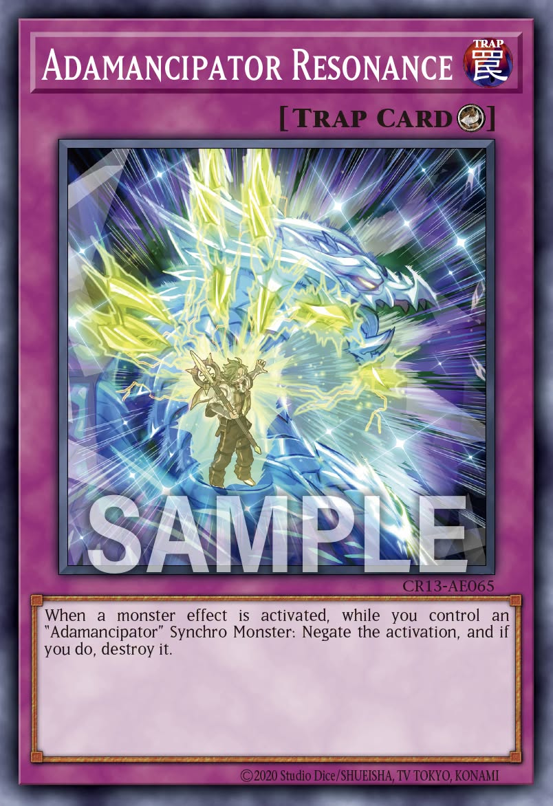 [遊戲王亞英] CR13-AE065 / 魔救共振擊 / 魔救共振撃 / Adamancipator Resonance / N
