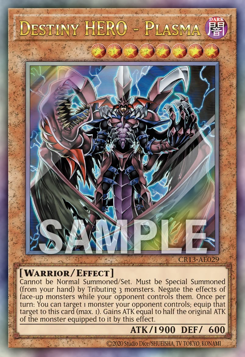[遊戲王亞英] CR13-AE029 / D-HERO 血魔 / Ｄ－ＨＥＲＯ Ｂｌｏｏ－Ｄ / Destiny HERO - Plasma / UTR