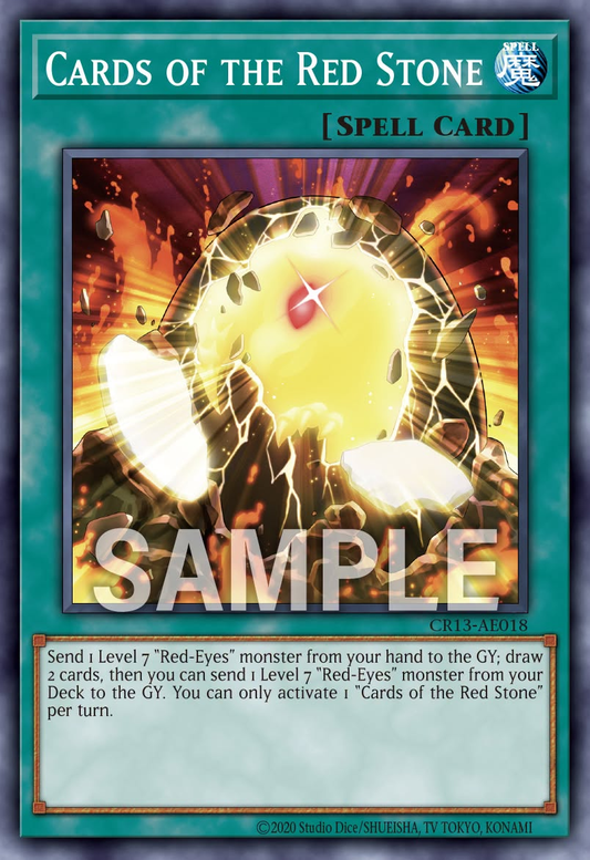 [遊戲王亞英] CR13-AE018 / 紅玉的寶牌 / 紅玉の宝札 / Cards of the Red Stone / N