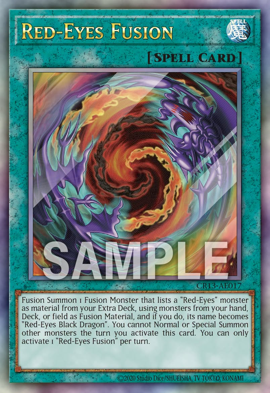 [遊戲王亞英] CR13-AE017 / 真紅眼融合 / 真紅眼融合 / Red-Eyes Fusion / UTR