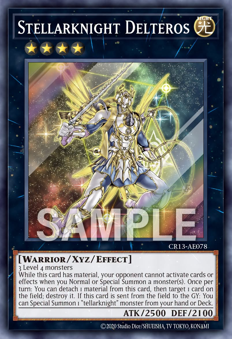 [遊戲王亞英] CR13-AE078 / 星輝士 夏季大三角 / 星輝士 デルタテロス / Stellarknight Delteros / SR