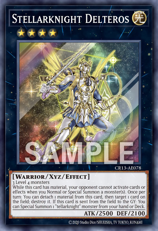 [遊戲王亞英] CR13-AE078 / 星輝士 夏季大三角 / 星輝士 デルタテロス / Stellarknight Delteros / SR