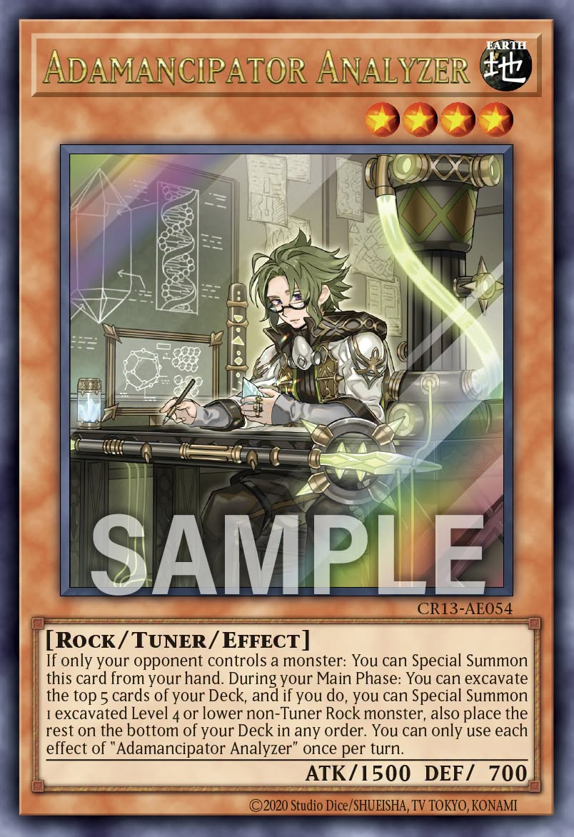 [遊戲王亞英] CR13-AE054 / 魔救的分析者 / 魔救の分析者 / Adamancipator Analyzer / UR