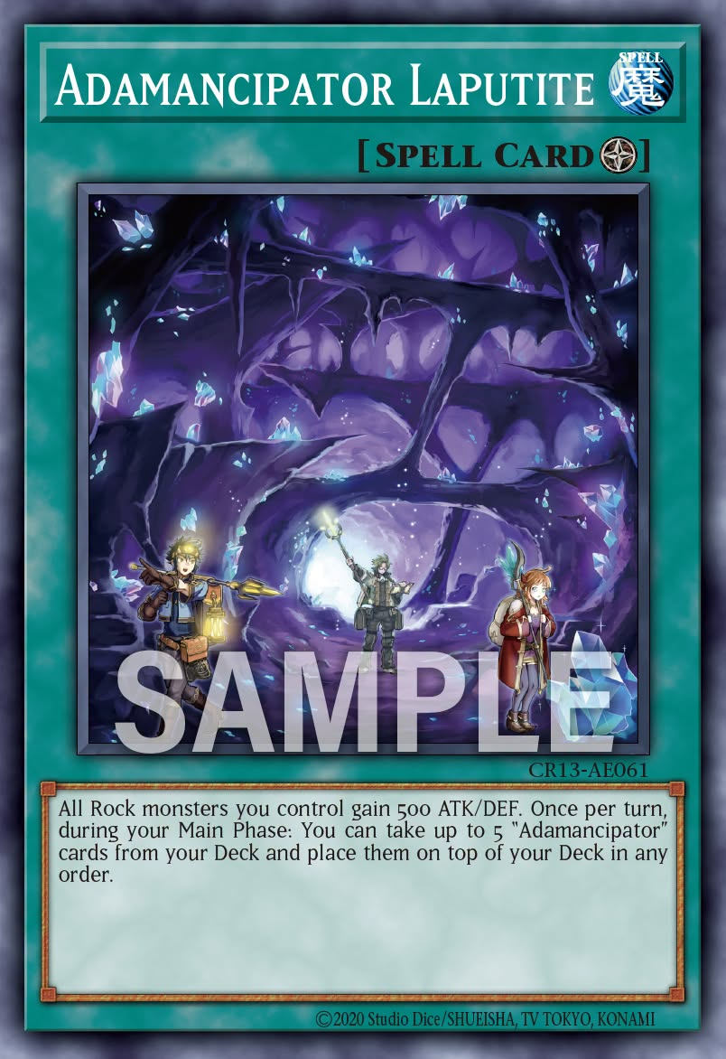 [遊戲王亞英] CR13-AE061 / 魔救 天空石城 / アダマシア・ラピュタイト / Adamancipator Laputite / N