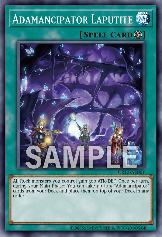 [遊戲王亞英] CR13-AE061 / 魔救 天空石城 / アダマシア・ラピュタイト / Adamancipator Laputite / N