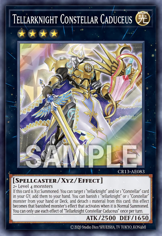 [遊戲王亞英] CR13-AE083 / 星騎士 星聖商神杖 / 星騎士 セイクリッド・カドケウス / Tellarknight Constellar Caduceus / SR
