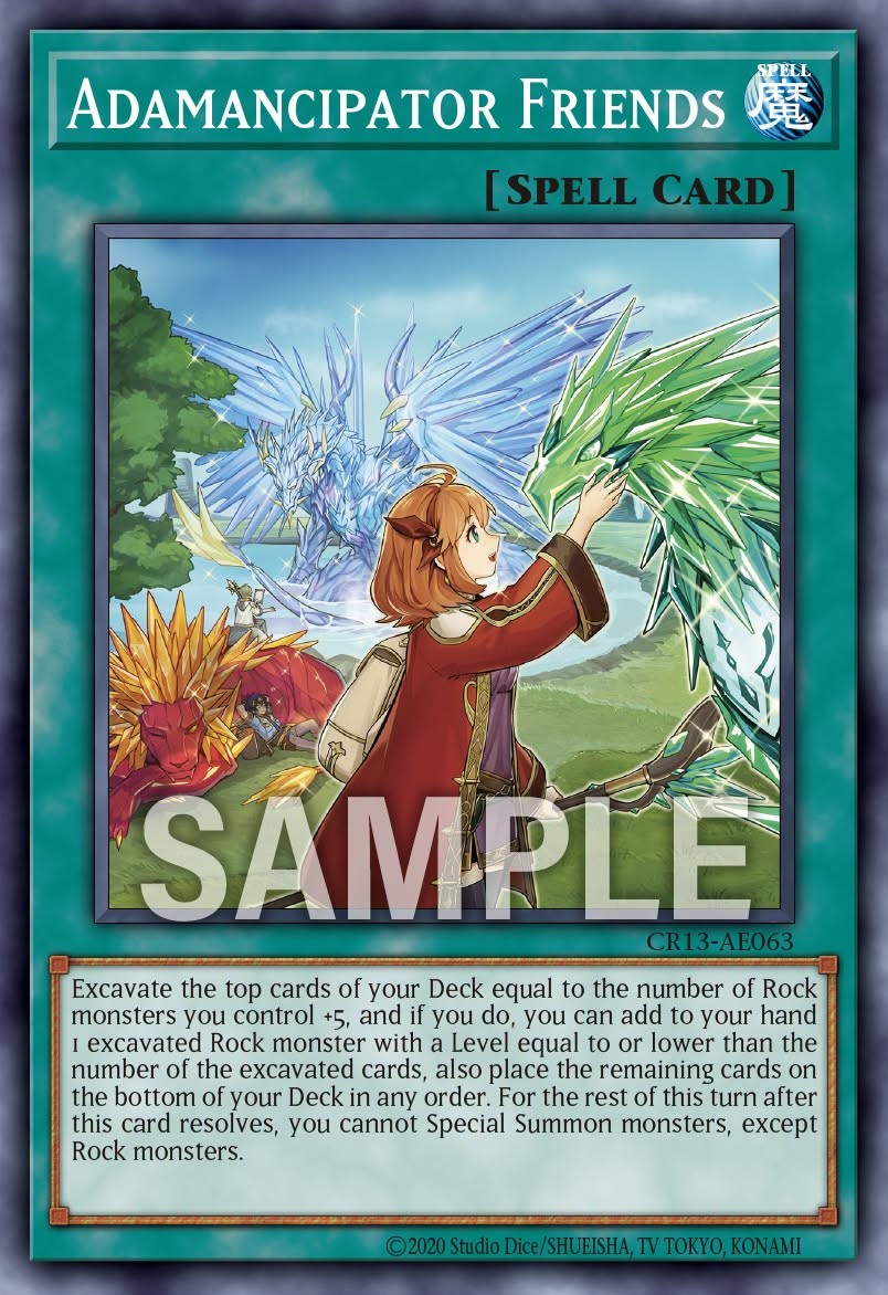 [遊戲王亞英] CR13-AE063 / 魔救的奇緣 / 魔救の奇縁 / Adamancipator Friends / N