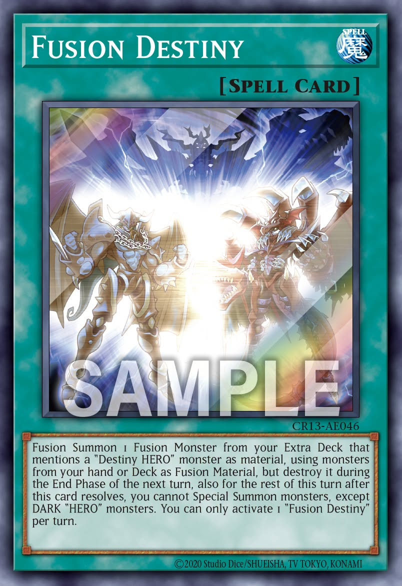 [遊戲王亞英] CR13-AE046 / 融合命運 / フュージョン・デステニー / Fusion Destiny / SR
