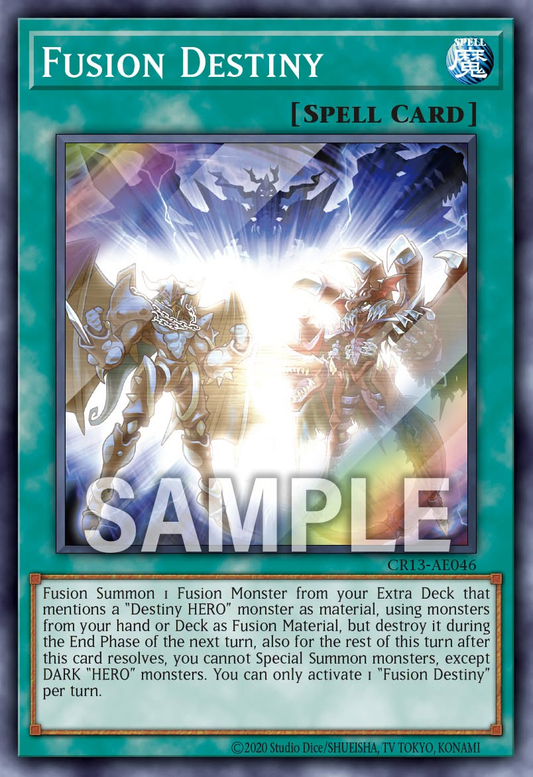 [遊戲王亞英] CR13-AE046 / 融合命運 / フュージョン・デステニー / Fusion Destiny / SR