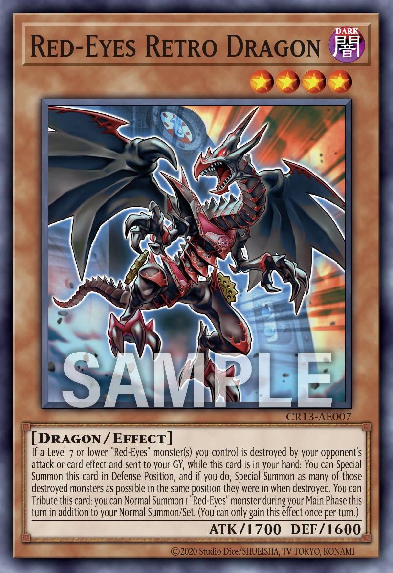 [遊戲王亞英] CR13-AE007 / 真紅眼遡刻龍 / 真紅眼の遡刻竜 / Red-Eyes Retro Dragon / N