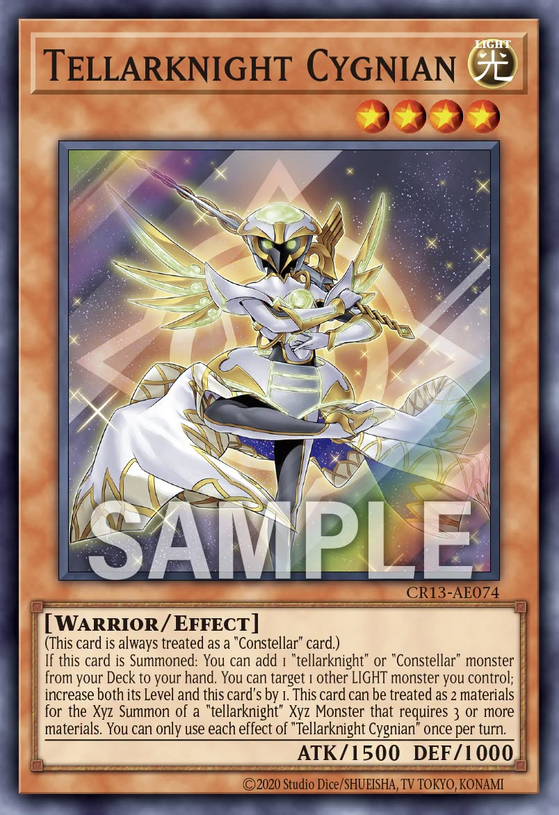 [遊戲王亞英] CR13-AE074 / 星騎士 車府六 / 星騎士 キュグニ / Tellarknight Cygnian / SR