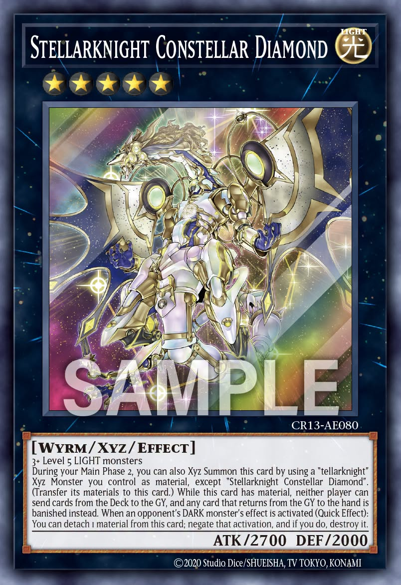 [遊戲王亞英] CR13-AE080 / 星輝士 星聖輝鑽 / 星輝士 セイクリッド・ダイヤ / Stellarknight Constellar Diamond / SR
