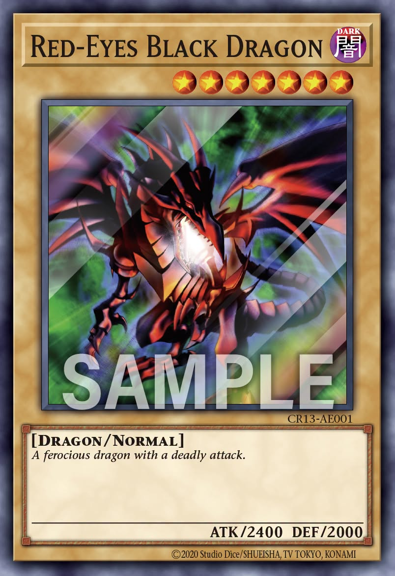 [遊戲王亞英] CR13-AE001 / 真紅眼黑龍 / 真紅眼の黒竜 / Red-Eyes Black Dragon / SR
