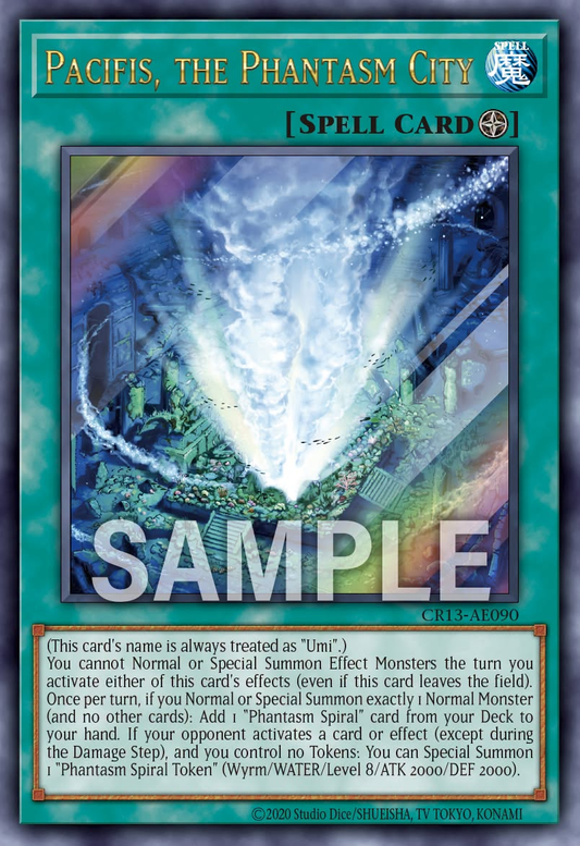 [遊戲王亞英] CR13-AE090 / 幻煌之都 帕西菲斯 / 幻煌の都 パシフィス / Pacifis, the Phantasm City / SER