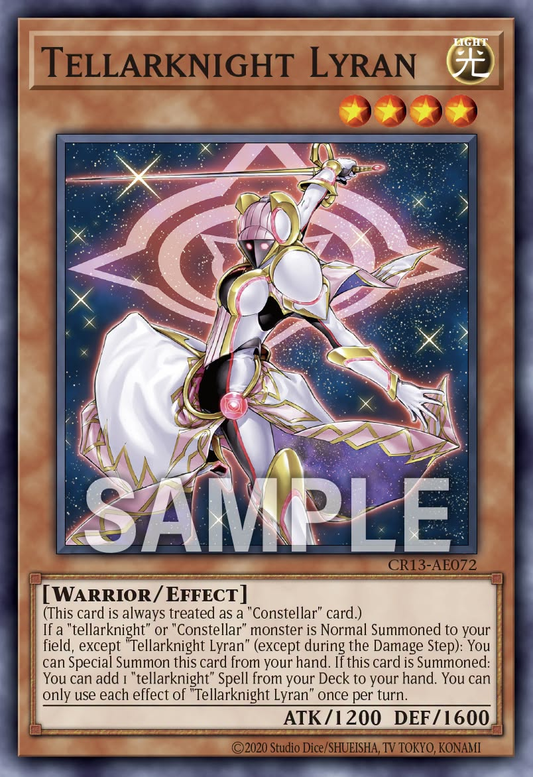 [遊戲王亞英] CR13-AE072 / 星騎士 織女星 / 星騎士 リュラ / Tellarknight Lyran / N