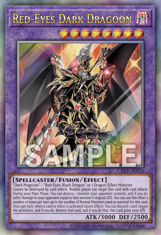 [遊戲王亞英] CR13-AES08 / 超魔導龍騎士 真紅眼龍騎兵 / 超魔導竜騎士－ドラグーン・オブ・レッドアイズ / Red-Eyes Dark Dragoon / PSER